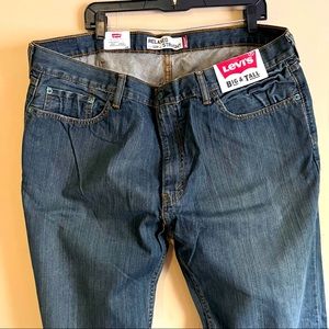 Levi’s Big & Tall Relaxed Straight Men’s 42x36 Dark Wash jeans